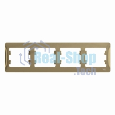 Рамка 4-м Glossa горизонт. титан SchE GSL000404