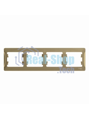 Рамка 4-м Glossa горизонт. титан SchE GSL000404