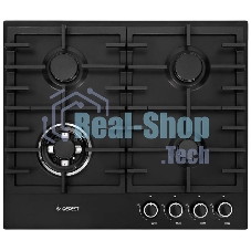 Газовая варочная панель Gefest ПВГ 1214-01 К2 черный матовый