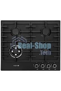 Газовая варочная панель Gefest ПВГ 1214-01 К2 черный матовый