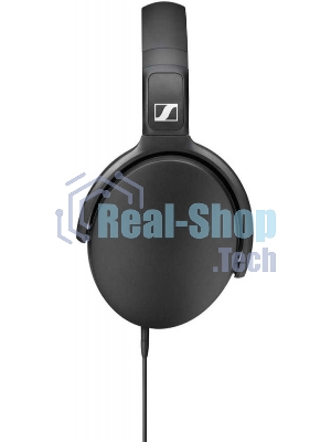 Наушники Sennheiser HD 400S накладные складные закрытые 18-20000Гц съемный кабель 1,4м, угловой jack 3.5мм, 120дБ, микрофон, черные, 508598
