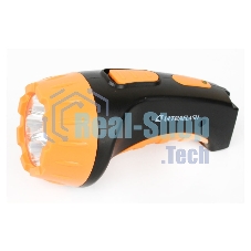 Фонарь LED 3804 (аккум 220В черн/жел. 4 LED; SLA пласт. короб) Ultraflash 9215