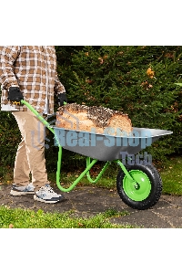 Тачка садовая Сибртех одноколесная облегченная, объем 65 л