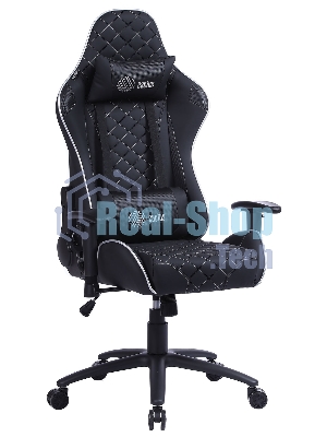 Кресло Cactus CS-CHR-030BLS черный, экокожа, подголовник