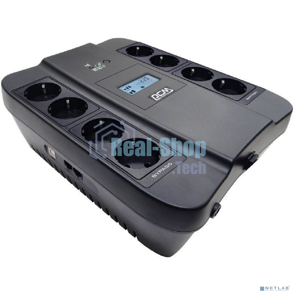 Источник бесперебойного питания Powercom Spider SPD-750U LCD 450Вт 750ВА черный