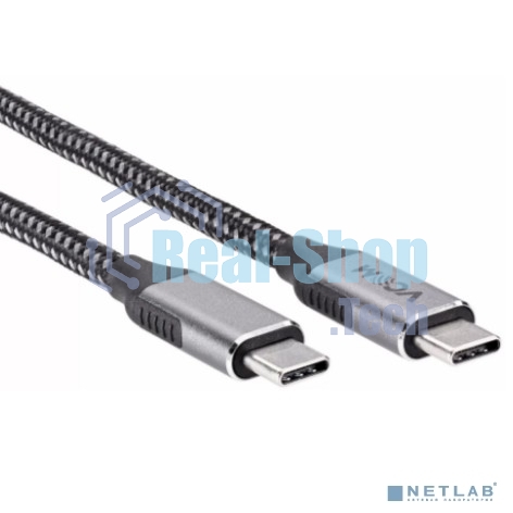Кабель VCOM CU420M-1M USB3.2 Gen2X2, CM->CM, 20Gbs, 100WT, 4KX60Hz, All shell, 1 м