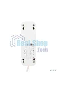 Удлинитель Rexant 3 гнезда, 5 м, 3х1.0 мм², с/з, белый (Сделано в России)