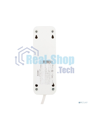 Удлинитель Rexant 3 гнезда, 5 м, 3х1.0 мм², с/з, белый (Сделано в России)