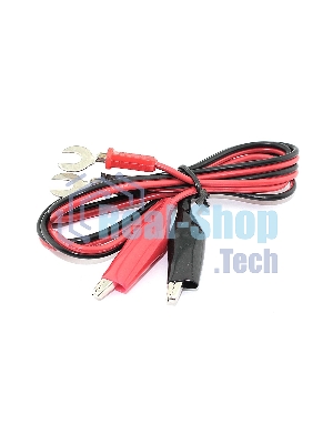 Набор проводов с крокодилами 2шт. с креплением под болт