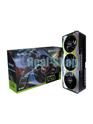 Видеокарта Palit PCI-E RTX 5090 GAMEROCK NVIDIA GeForce RTX 5090 32Gb 512bit GDDR7 2295/30000 HDMIx1 DPx3 HDCP Ret