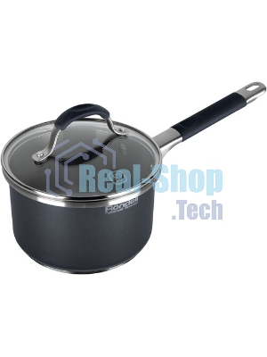 Ковш Rondell Stern RDS-008, 1.9л, с крышкой 16см, серый