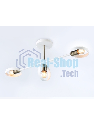 Светильник Ambrella light TR8228/3 WH/SB белый/бронза E27/3 max 40W 660*165*300
