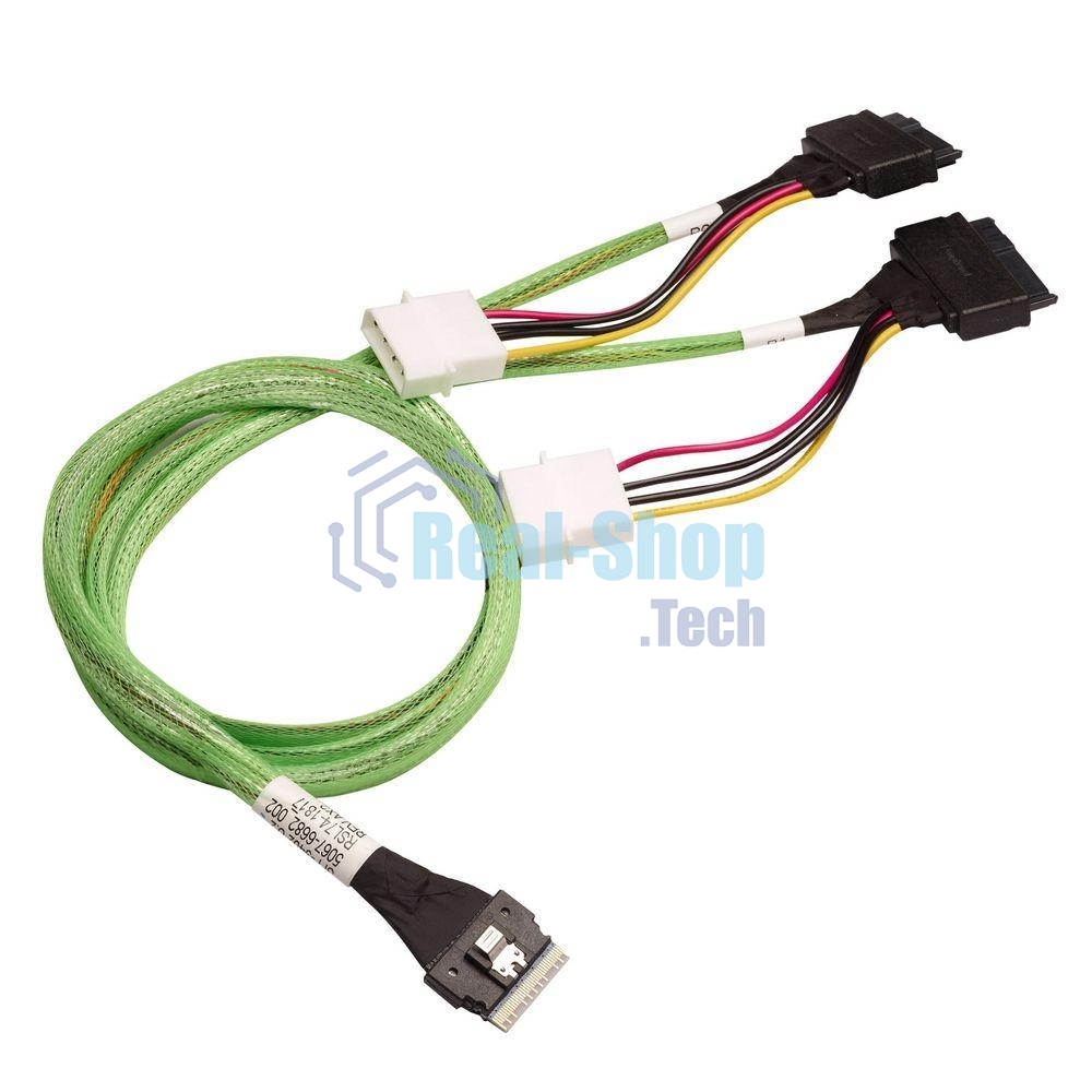 Кабель ACD-60005-ZC Slimline SASx8 (SFF8654) -to- 2x U.2 Direct, 1M, (аналог Broadcom 05-60005-00) 80