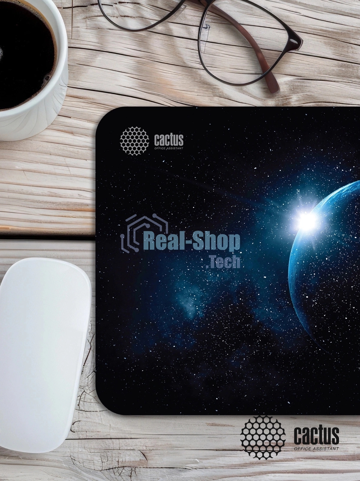 Коврик для мыши Cactus Space 220x180x2мм (CS-MPC-P04XS)