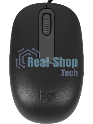 Мышь Logitech M86 черный оптическая 1000dpi USB для ноутбука (910-007661)