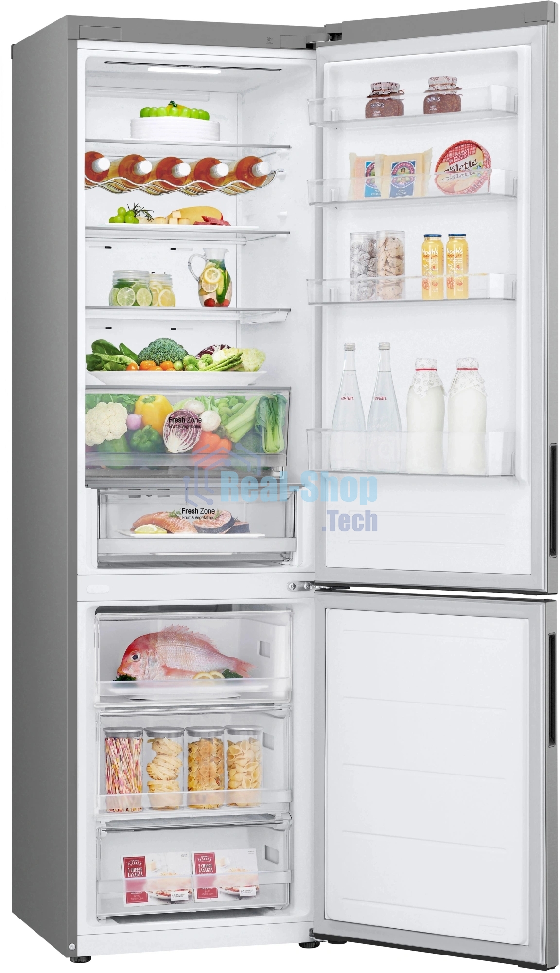 Холодильник LG GC-B509ANMW 2-хкамерн. серый инвертер