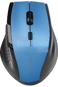 Мышь беспроводная Defender Accura MM-365 синий, 1600 dpi, радиоканал, USB, кнопки - 6