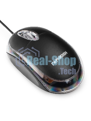Мышь проводная Гарнизон GM-100 черный, 1000 dpi, USB, кнопки - 3