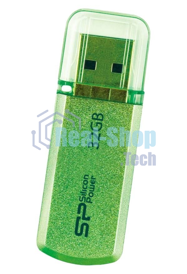 Флешка USB Silicon Power R/W 32Gb Helios 101 SP032Gb,UF2101V1N USB 2.0 зеленый