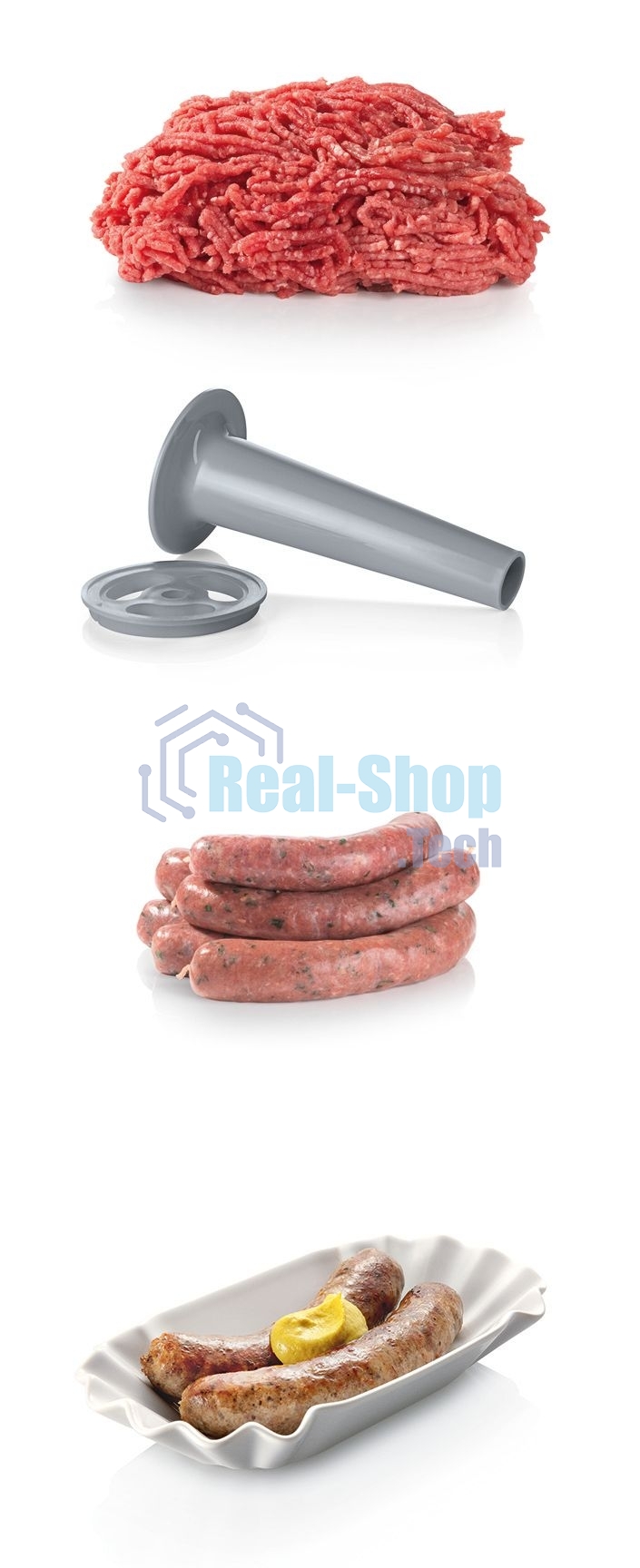 Мясорубка электрическая Bosch ProPower MFW66020 1800Вт белый/серый