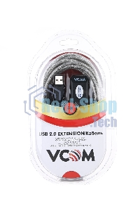 Кабель VCOM VUS7049-5M USB2.0-repeater, удлинительный активный Am-->Af 5м