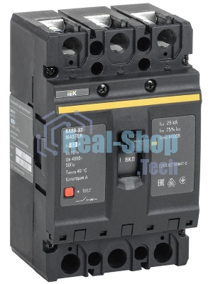 Выключатель автоматический 3п 63А 25кА ВА88-32 MASTER IEK SVA10-3-0063-02