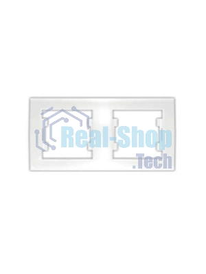 Рамка 2-м Бриллиант горизонт. белый UNIVersal 7947465