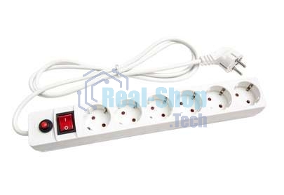 Сетевой фильтр UNIVersal ПВС 3x0,75 белый 5 м 967U-3005