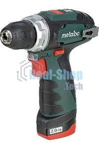 Дрель-шуруповерт аккумуляторная Metabo PowerMaxx BS 600984000, Аккумуляторный, 10,8В, 2 АКБ
