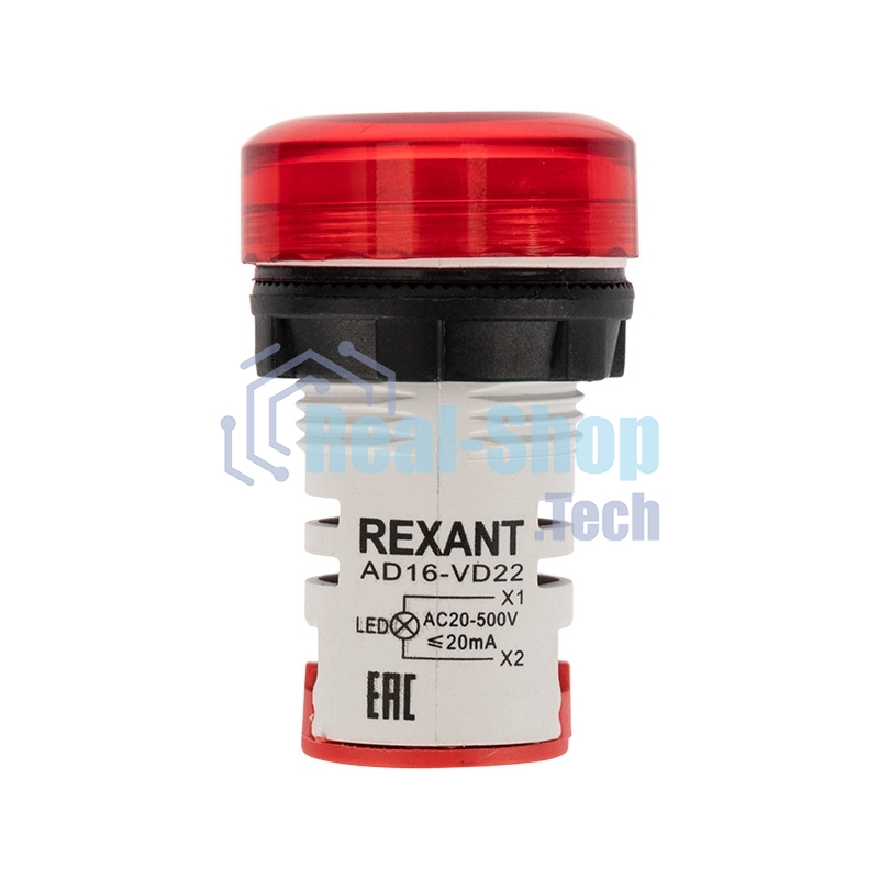 Индикатор значения напряжения Rexant красный VD22 70-500 В