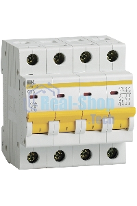 Выключатель автоматический модульный 4п C 25А 4.5кА ВА47-29 ИЭК MVA20-4-025-C