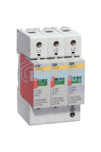 Ограничитель перенапряжения ОПС1-B 3P ИЭК MOP20-3-B