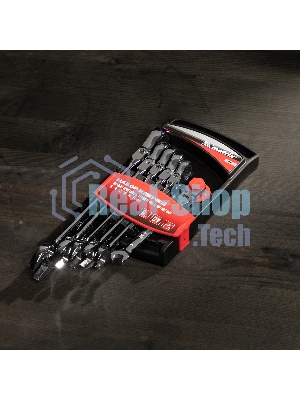 Набор ключей комбинированных Matrix, трещоточных шарнирных 6шт