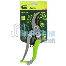 Секатор прямого реза Сибртех, 200 мм, металлические рукоятки, верхняя в ПВХ-оболочке