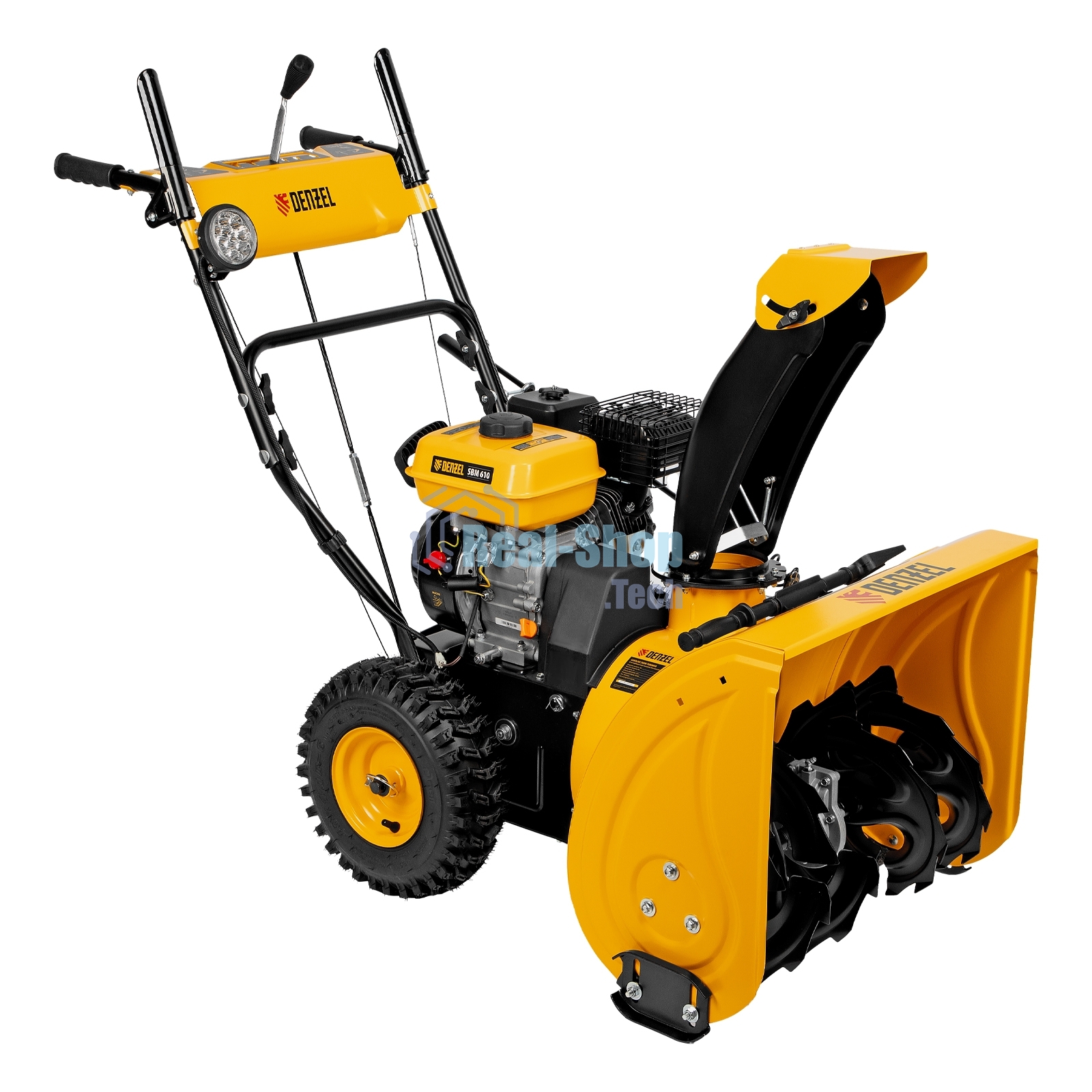 Бензиновая снегоуборочная машина Denzel SBM 610, 212cc, ручной старт, фара