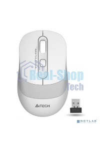 Мышь беспроводная A4Tech Fstyler FG10 белый/серый, 2000 dpi, радиоканал, USB, кнопки - 4