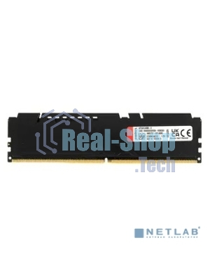 Оперативная память Kingston Fury Beast, DDR5, 8Gb (1x8GB), 5200MHz, CL40, DIMM, с радиатором, черный