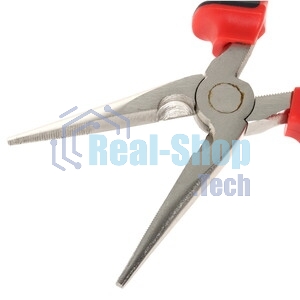 Длинногубцы Matrix NICKEL 17168 200 мм, прямые никелированные, двухкомпонентные рукоятки