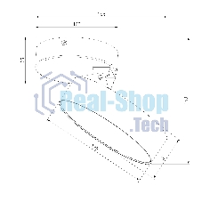 Pila черный 12W 4200К (25135/LED)/Светильник накладной черный