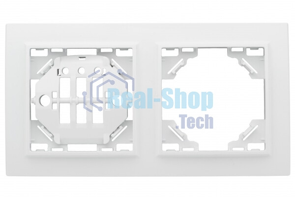 Рамка 2-м Минск горизонтальная белый Basic EKF ERM-G-302-10