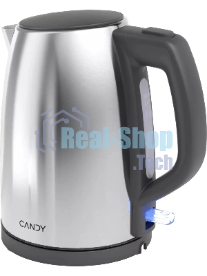 Чайник электрический Candy CK-203 графит, 1.7 л, 2200 Вт, скрытый нагревательный элемент