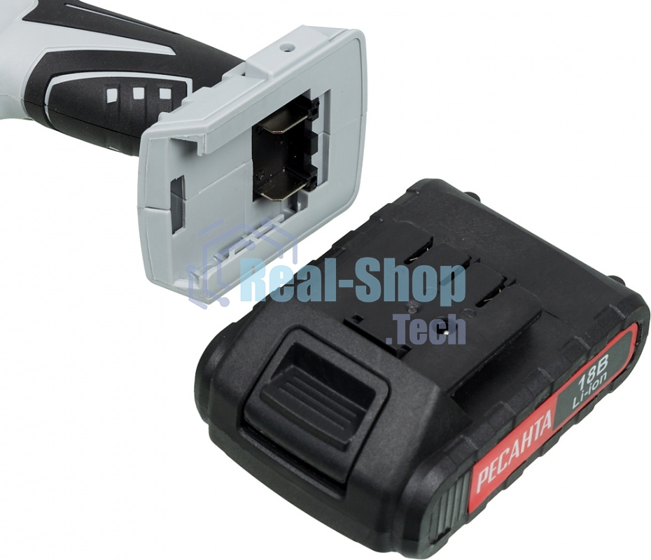 Дрель-шуруповерт аккумуляторная Ресанта ДА-18-2ЛК 75/14/5, Аккумуляторная, 18В, 2 АКБ, Кейс