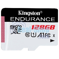 Флеш карта microSD 128Gb Kingston microSDНC Class 10 A1 UHS-I Endurance 95R/45W Card Only