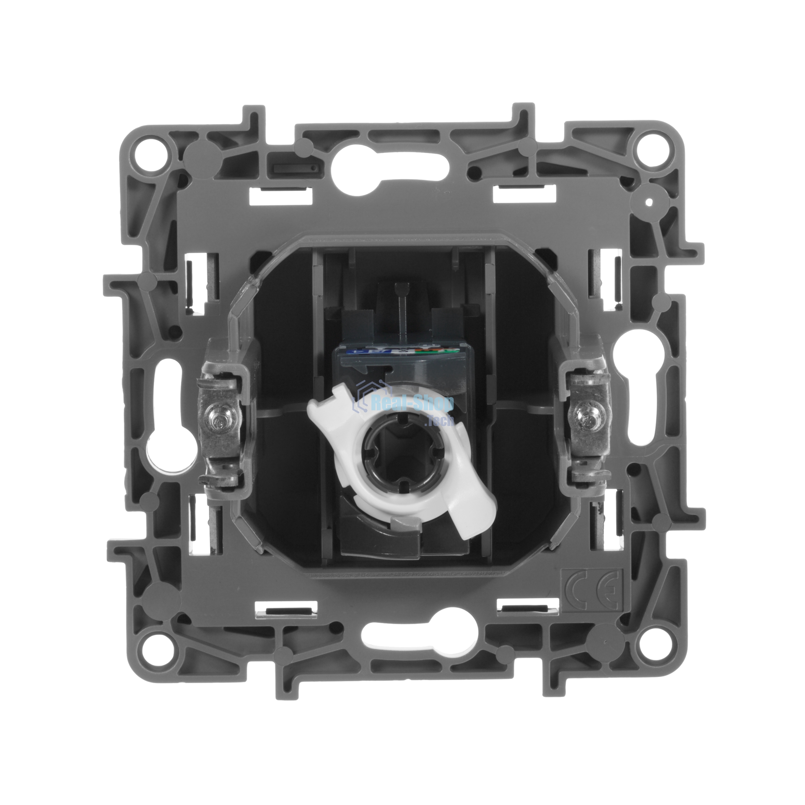Информационная розетка RJ 45, категория 5e, UTP, Etika, антрацит