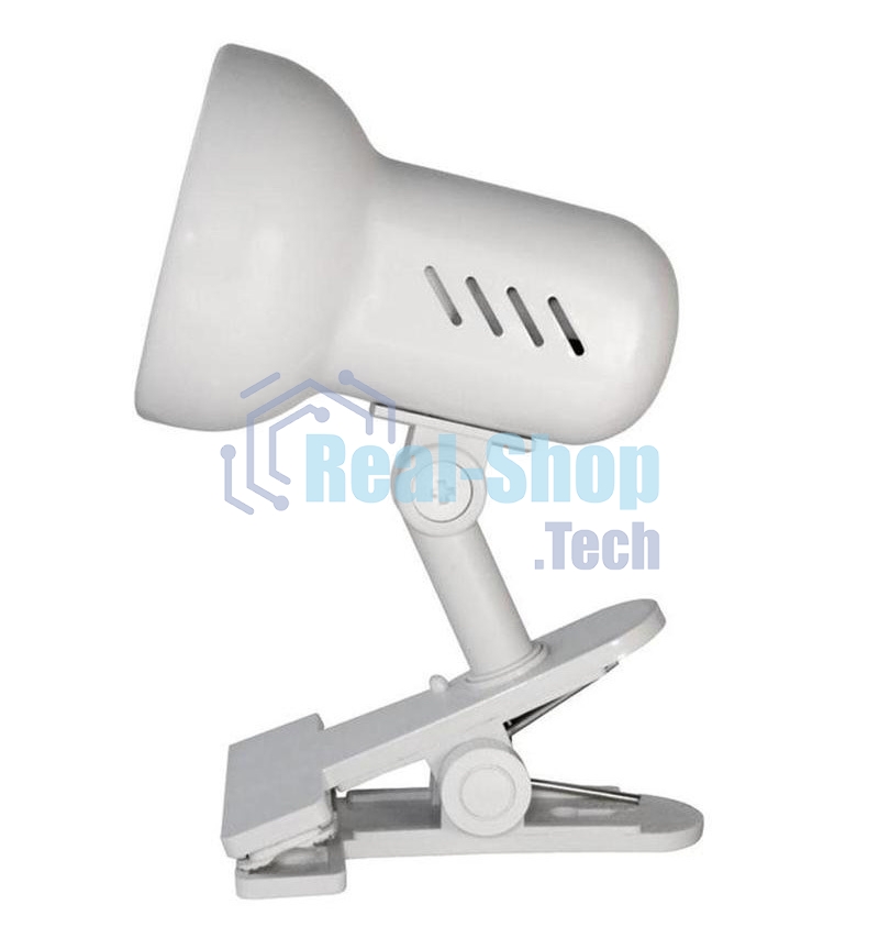 Лампа настольная Camelion H-035 С01 60Вт 220В белый метал.