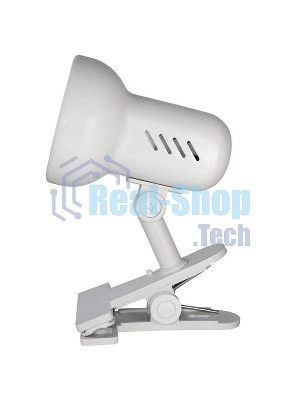 Лампа настольная Camelion H-035 С01 60Вт 220В белый метал.