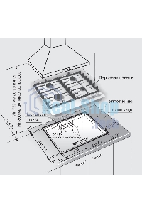 Газовая варочная панель Gefest ПВГ 1214-01 К2 черный матовый