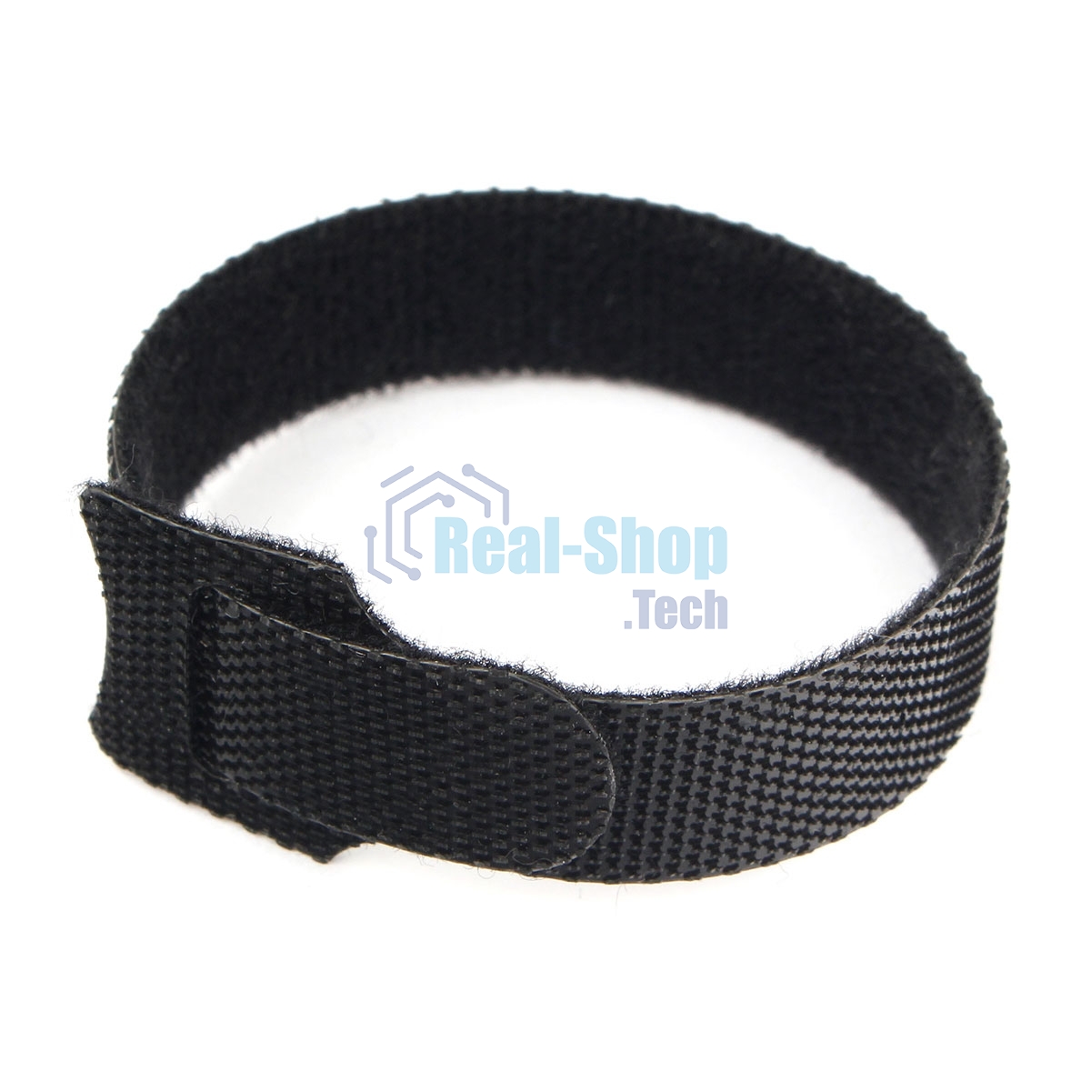 Хомуты-липучки на основе ленты Velcro VT-145x11BK 145 x 11 мм, черные (12 шт.)