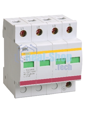 Ограничитель перенапряжения ОПС1-C 4P IEK MOP20-4-C