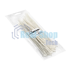 Стяжка (хомут) нейлоновая ExeGate EX293133RUS CV66-350x7.5W (нейлон 6.6, 350x7.5 мм, неоткрывающаяся, halogen free, -40°C - +85°C, белая, 100 шт)